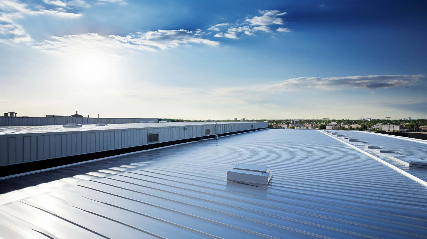 Commercial roof installation process